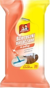 Jan Niezbędny_ściereczki nasączane do podłogi_cena ok. 8,00 zł_20szt
